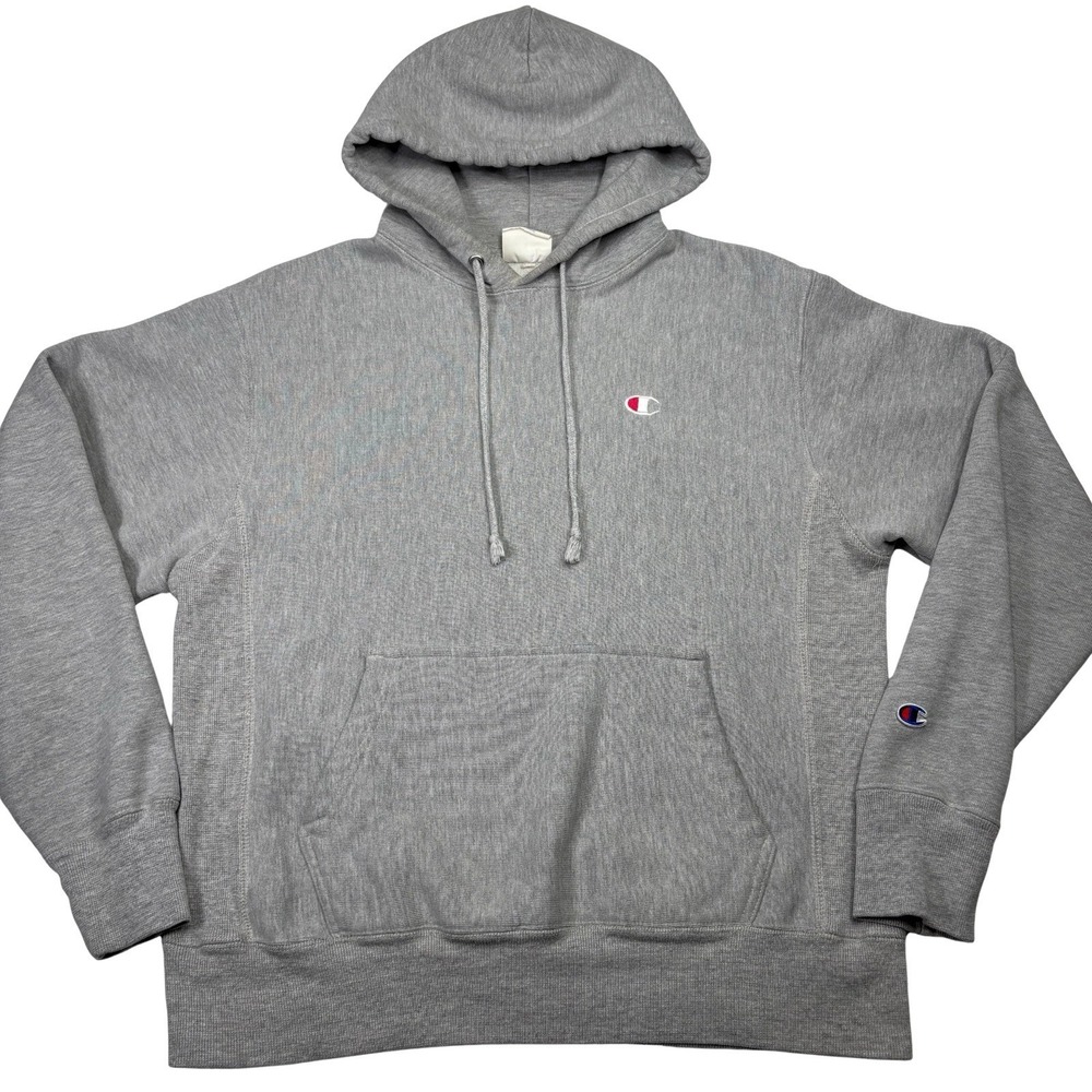 Champion‎ Reverse Weave Hoodie Gray Men's M Heavyweight Vintage Style Pullover